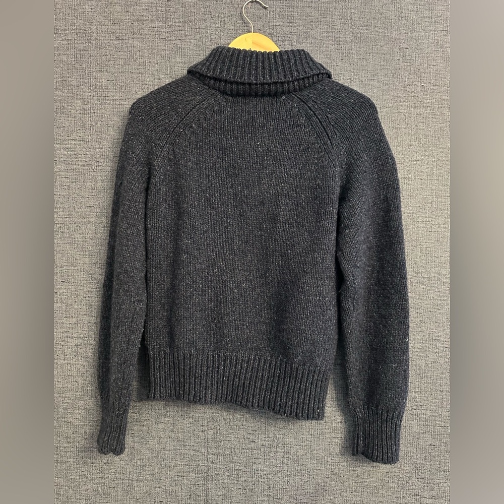Vintage Wool Blue Eddie Bauer Women's Zip Sweater Size M - Picture 3 of 3